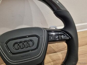 AUDI VOLANT KARBONOVY A6 A7 C8 Q8 S8 SQ8 E-TRON - 18