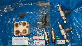 Hydraulický  ventil  poistné, škrtiace, priepustné aj do LKT - 18