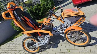 Terénny vozik 2x 1500W 40km/h dojazd 50km pre vozičkárov - 18