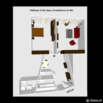 Predaj 2 izb. bytu na rohu Družstevnej / Kalinčiakovej, Ba - 18