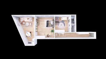 Lokalita, priestor, pokoj - 2-izbový byt s možnosťou... - 18