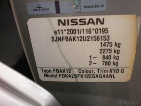 Nissan Micra 1,2i 48kW M5 r.2007 - 18