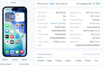 DIELY - Apple iPhone 16 Pro 256 GB / Black Titanium - 18