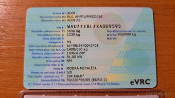 AUDI A3 8L 1.9TDI 81KW - 18