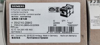 SIEMENS (relé, stykače, HMI panel) - NOVÉ - 18