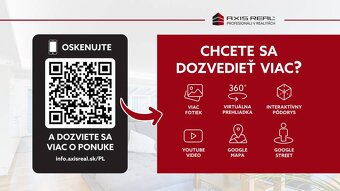AXIS REAL | SLNEČNÝ kompletne zariadený 1i byt, INTERNET, PI - 18
