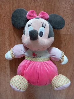 Plyšová sediaca myška Minnie, nehraná - výška 32 cm - 18