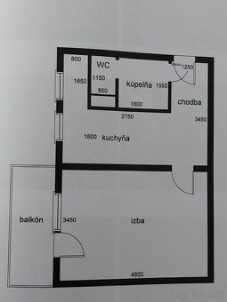 Na predaj 1-izb.byt s balkónom v Skalici - 18