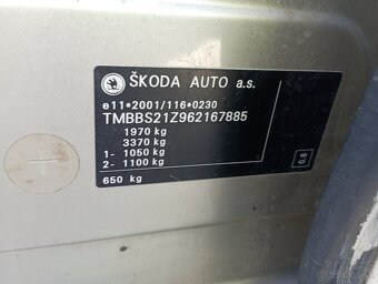 Škoda Octavia 1.9TDI  77kW M5 r.06 - 18