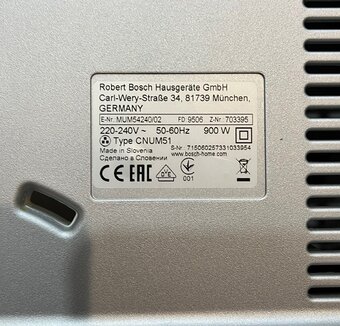 Bosch MUM 54240 900W kuchynský robot - 18