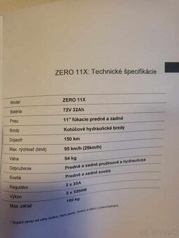 elektrická kolobežka - 2022 ZERO 11X - 2304 Wh (72 V 32 Ah) - 18