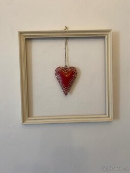 Vintage kovové srdiečko - 18