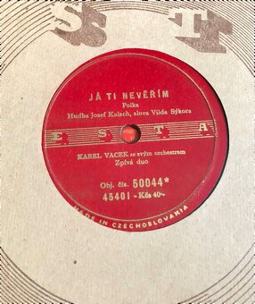 STAROŽITNÉ ORIGINÁLNE GRAMOFÓNOVÉ DOSKY - 18