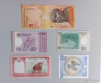 Zbierka bankoviek po 2 a 3 EUR - rôzne svetové - 18