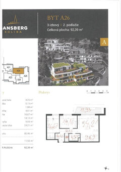 Luxusný 3izb, 92m2, terasa, 2x parking, GANSBERG, odpis DPH, - 18