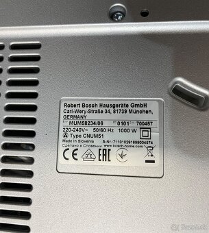 Bosch MUM 58243 1000W kuchynský robot - 18