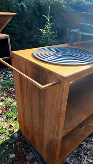 Ohniskovy gril corten pult - 18