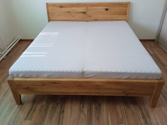 Dubová manželská posteľ Hugo + rošt zdarma, cena od 750€ - 18