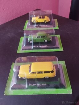 Modely autička kovové mierka 1:43 zbierka 72 ks - 18