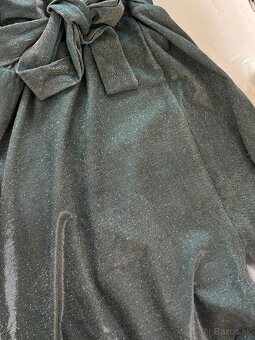 Spoločenské šaty metalic mint green - 18