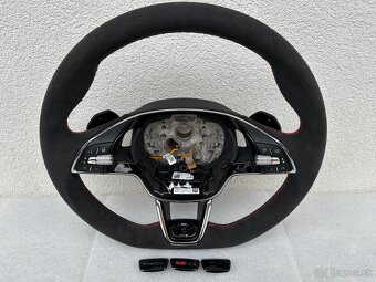 Volant zkoseny DSG VRS airbag skoda octavia IV vyhrievany - 18