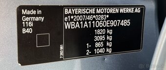 BMW Rad 1 1.6 Benzín 116i - 18