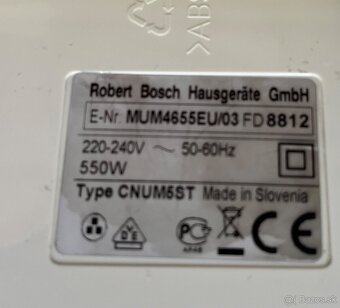 Bosch mum Profimix 46 4655EU/03 kuchynský robot 550w - 18