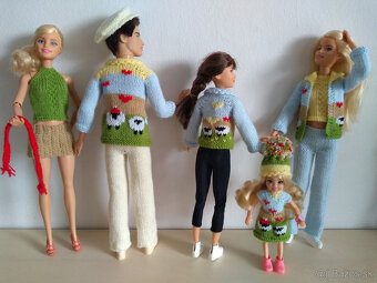 Oblečenie šaty pre deti bábiky Barbie Ken STACIE rainbow hig - 18