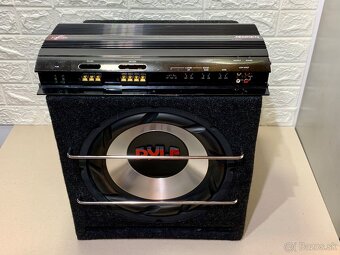 Subwoofer do autá PYLE + zosilovač JENSEN - 18