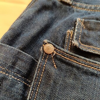 Rare Levis modré rovné džínsy rifle straight jeans 33x34 - 18