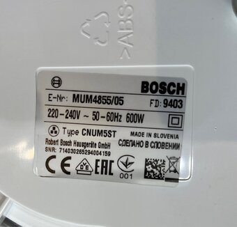 Bosch mum 4855/05 kuchynský robot 600w - 18
