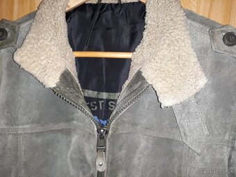 Mustang Kožená bunda zelená na zimu - 18