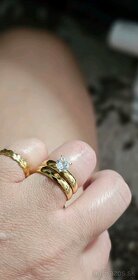 Zlate prstene obručky - 18