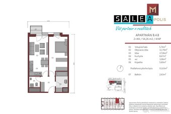 Metropolis - 2 izbový apartmán, 54,26 m2, Bratislava I - Sta - 18