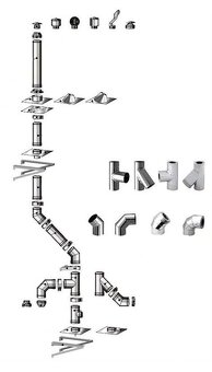 Nerezový komin izolovany Fasadny - 18