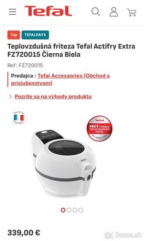 Tefal Actifry Extra FZ720015 teplovzdušná fritéza - 18