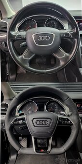 AUDI sportovy S volant kozeny zrezany perforovany - 18