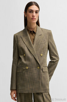 dvojradové zelené sako - 34 - Boss - nové - 18