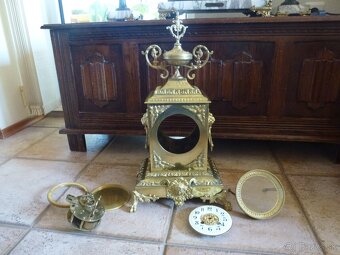 Francúzske bronzové krbové hodiny Vincenti & Cie 1860 - 18