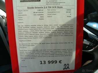 Škoda Octavia 4 2.0 TDI-rv:9.2020-virtuál kokpit IV - 18