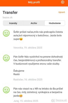 Letiskový Transfer, preprava osôb, osobná preprava - 18