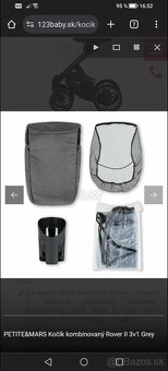 PETITE&MARS Kočík 3kombinácia Rover II - 18