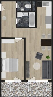 Novostavba 2izb. byt prerobený na 2,5izb. +kryté park.miesto - 18
