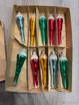 Retro vianočné ozdoby cencúle - 18