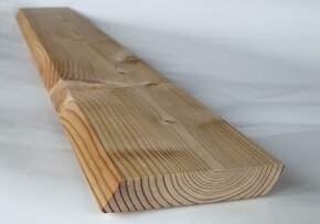 Drevený 3D OBKLAD,ROMBUS DUO 27x148 ČERVENÝ SMREK - 18