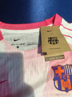 Dres Fc Barcelona Ružový Hráčsky Unikátny Nový s visačkami - 18