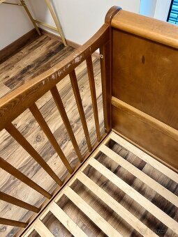 Detská postieľka Nobleo Vintage, prebaľovací pult, bariérka - 18