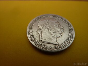 R-U vzácna strieborná 1 koruna 1905 bz vo veľmi peknom stave - 18