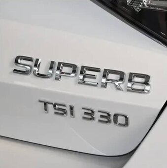 ŠKODA nápisy ČIERNE / CHROMOVE - 18