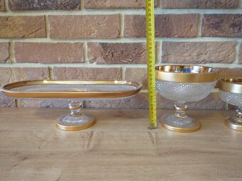 kryštál, sklo,  žardiniéra, misa - 18